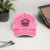 Bars Up Pink Vintage Cap - Image 5
