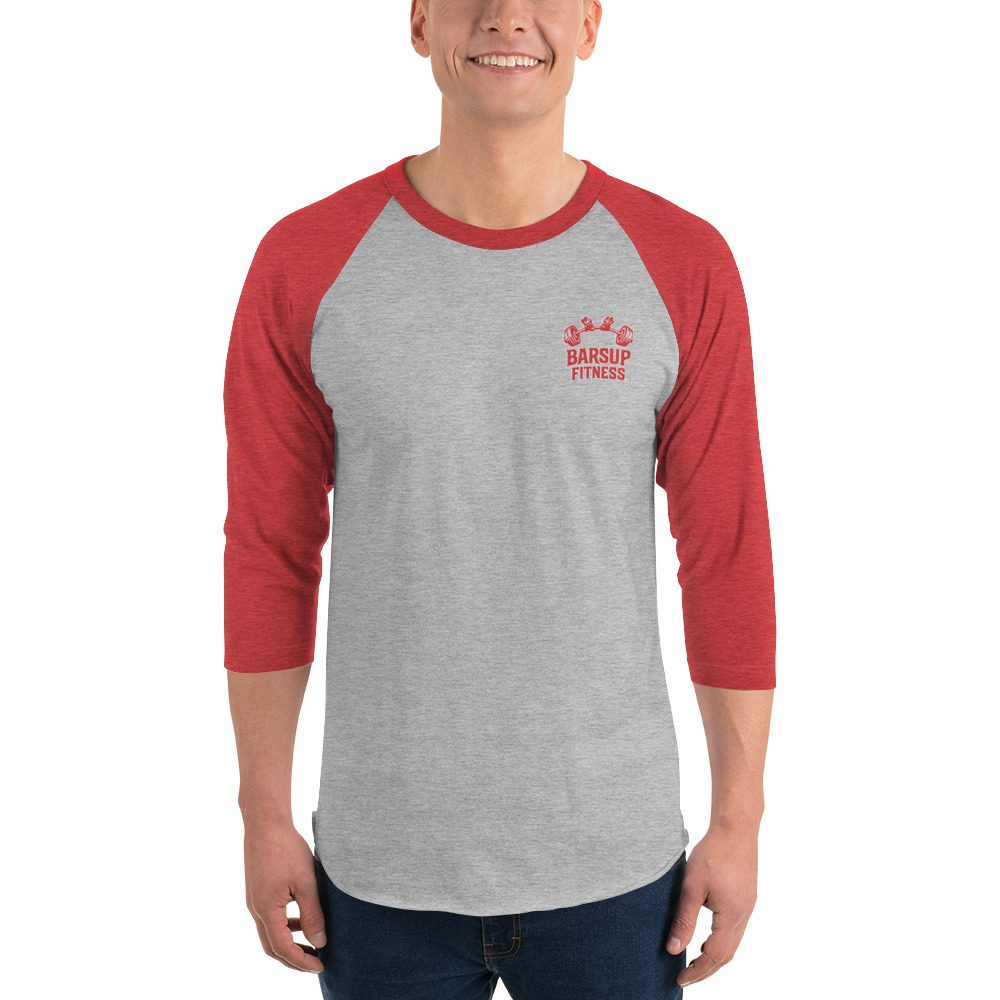Barsup Fitness Unisex 3/4 sleeve raglan shirt