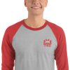 Barsup Fitness Unisex 3/4 sleeve raglan shirt - Image 5